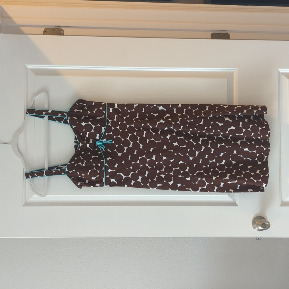 Madison Leigh brown dotted sundress